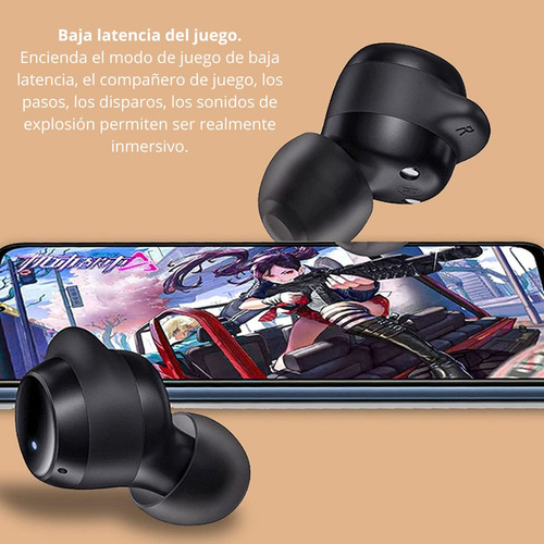 Auriculares Buds A3 - Inalámbricos Negro