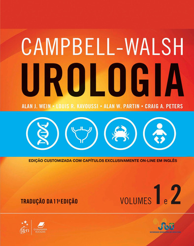 Campbell-Walsh Urologia, de Alan J. Wein. Editora Gen – Grupo Editorial Nacional Part S/A, capa mole em português, 2018