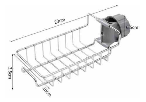 Imagen 3 de 8 de Organizador Cocina Soporte Esponja Multiuso