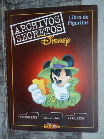 Album Figuritas Disney Archivos Secretos Explora Incompleto