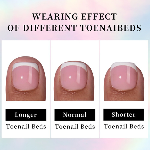 Envolturas Para Uñas De Los Pies (5 #mold), Presión Corta En