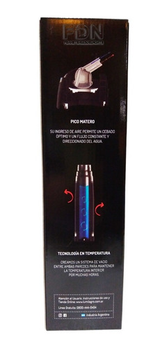 Imagen 7 de 9 de Termo Lumilagro Acero Inoxidable 1 Lt - Negro - Fdn