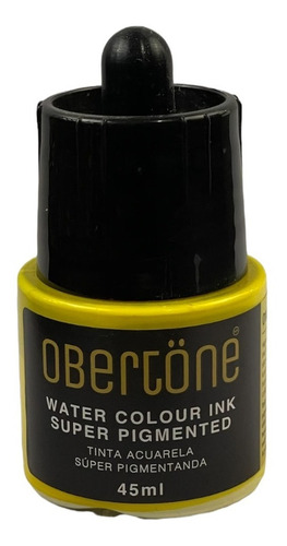 Imagen 1 de 3 de Acuarela Obertone Lemon Yellow 018 Liquida De 45 Ml.