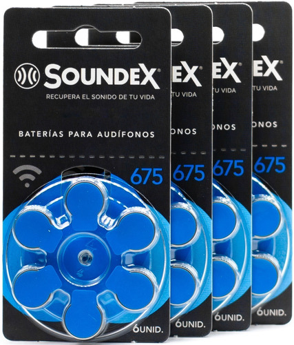 Soundex Paquete De Pilas 675 Con 24 Pz