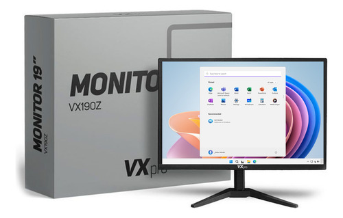 Monitor Gamer VXpro VX190Z 19 Led Wsxga 60hz 5ms Hdmi Vga Cor Preto