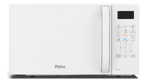 Microondas 20 Litros, Multifunções Philco Branco - Pmo23bb