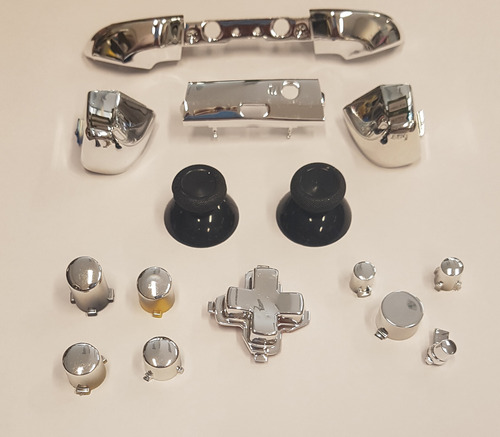 Kit Botões Rb Lb Prata Compatível Com Controles Xbox One S