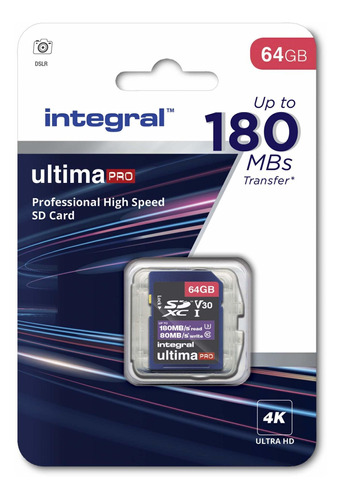 Integral Ultima Pro Sdxc Memoria 64 Gb Cl10 V30 Uhi-i U3