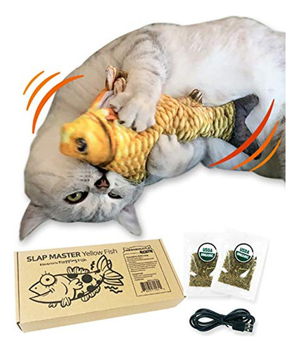 Moonshuttle Juguete Electrónico De Pez Flotante Para Gato,.