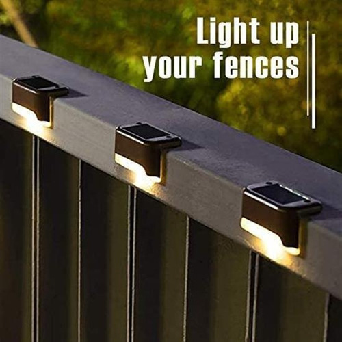 Luz Solar Para Cubierta, 16 Piezas, Luces Solares Para Escalones