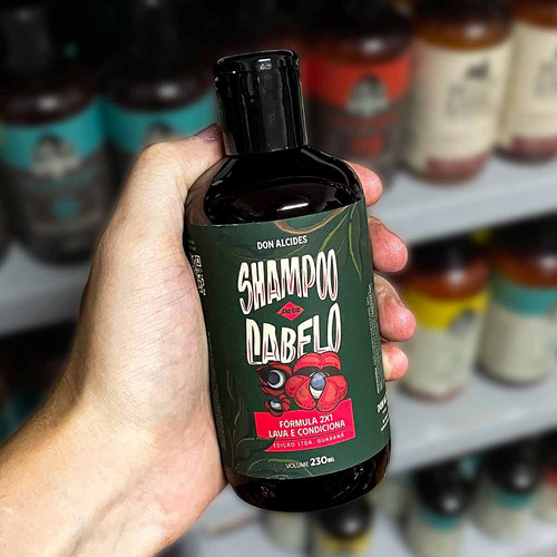 Shampoo Para Cabelo Masculino Guaraná 230ml Don Alcides