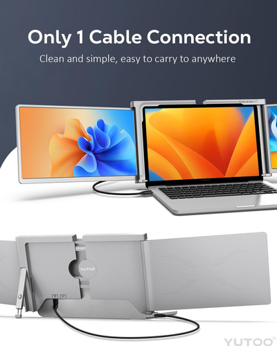 Extensor De Pantalla De La Computadora Portátil Triple Yutoo