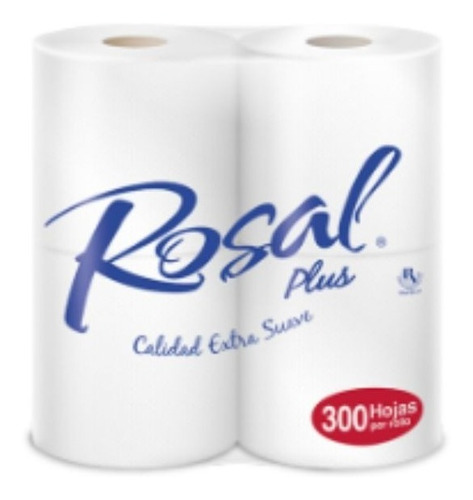Papel Higiénico Rosal Plus 300 Hjs 12 Paquetes*4rollos