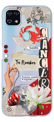 Funda Para Zte Mujer Signo Zodiaco Cáncer Con Tu Nombre
