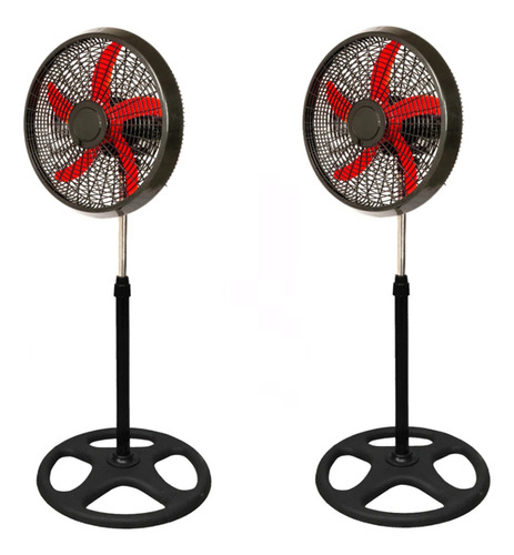 Promo X2 Ventiladores De Pie 55w Ultra Silenciosos