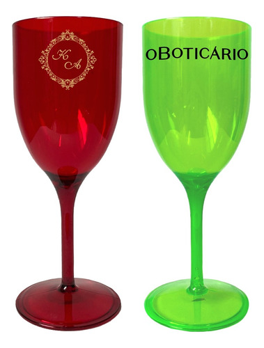 50 Taças Personalizadas Vinho Drink E Bebidas 400ml Fr/ver