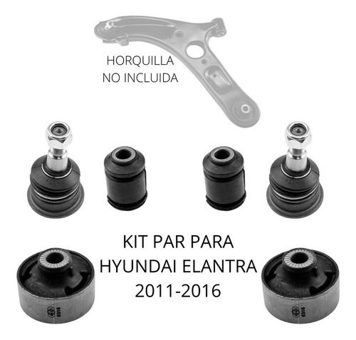 Kit Bujes Y Par De Rotulas Para Hyundai Elantra 2011-2016