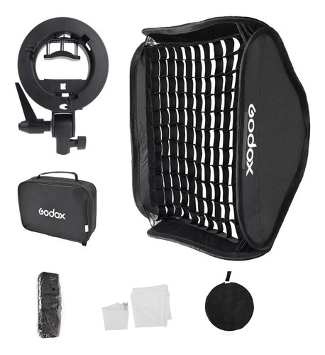 Softbox Com Grid Para Flash Speedlite 80x80 Dedicado 