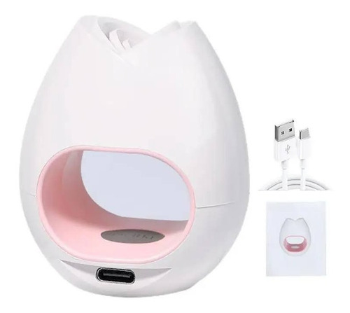 Mini Lampara Uv Manicure Led Uñas Usb Soft Gel 16w Rosa