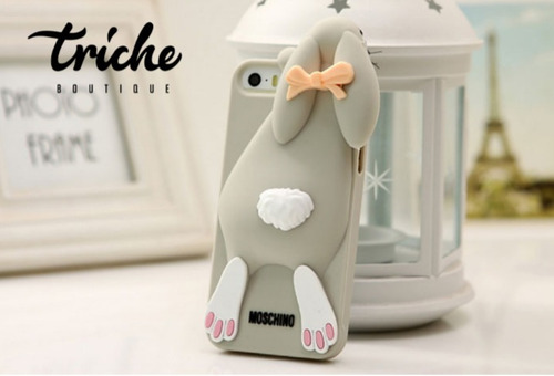Funda / Botarga De Conejito Gris Para LG K7 Envio