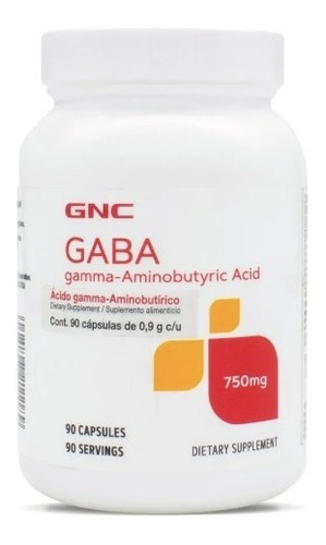 Ácido Gamma-aminobutírico 750 - Gnc - Gaba 90 Capsulas