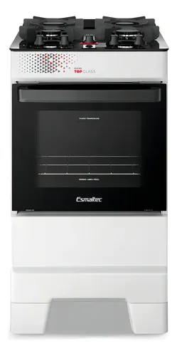 Fogão 4 Bocas Esmaltec Ideal Top Glass Branco - R$ 896,97