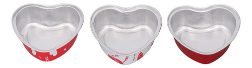 Moldes Para Tartas Con Forma De Corazón De Aluminio, 15 Unid