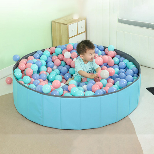 Parque Infantil Dobrável Para Bebês Azul 120cm X A30cm