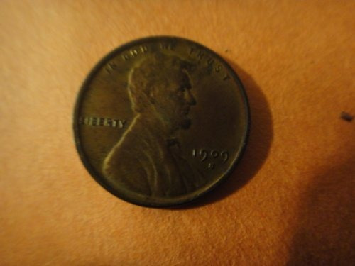 Old Roll Lincoln Wheat Cent Penny 1909 Ambos Extremos De Vdb