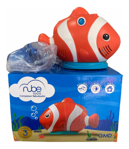 Nebulizador Pediatrico Nube 1000 Figura Pez O Perrito