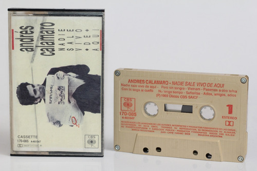 Cassette Andrés Calamaro Nadie Sale Vivo De Aquí 1989