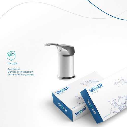 Grifería Para Baño Bidet Monocomando Vasser Iris Cromado