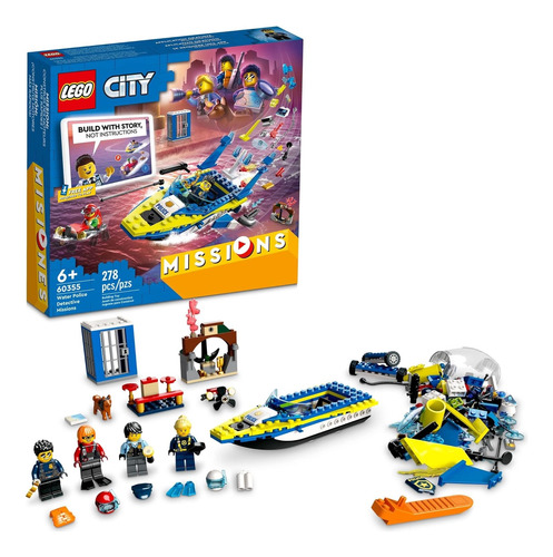 Lego City Misión Investigación Policía Acuática 60355 278 Pz