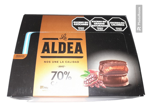 Alfajor Aldea 70 % Cacao Riquisimo X 12 U