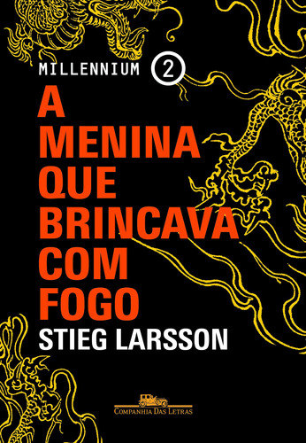 A menina que brincava com fogo, de Larsson, Stieg. Série Millennium (2), vol. 2. Editora Schwarcz SA, capa mole em português, 2015