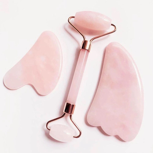 Rodillo Facial Cuarzo Gua Sha - Unidad A $35790