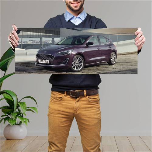 Cuadro 30x80cm Auto 2018 Ford Focus Vignale