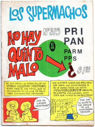 Los Supermachos No. 315 - Año 9 - Ene - 1972 - Meridiano