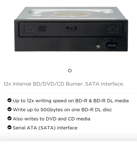 Imagen 2 de 2 de Quemador Interno Pionner Sata Bluray
