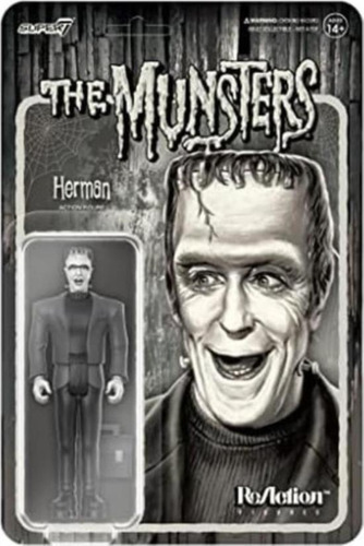 Super7 The Munsters Herman Munster (escala Grises) 3.75 The