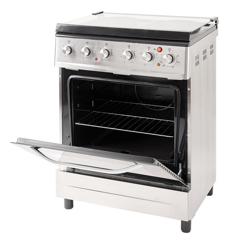 Cocina Eléctrica Kanji H&a-ekb001v 60cm Color Acero Inox Color Plateado