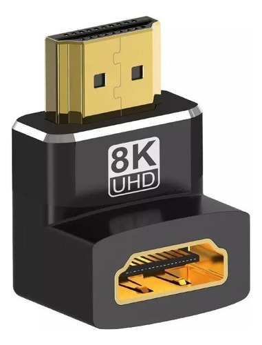 Adaptador Extensor Copla Hdmi 2.1 8k Macho Hembra Tipo L 90