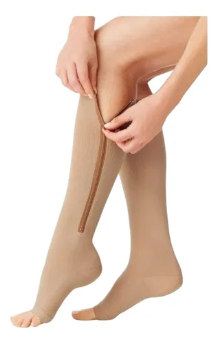 Medias De Compresión Anti Varices Zip Sox Unisex Cierre