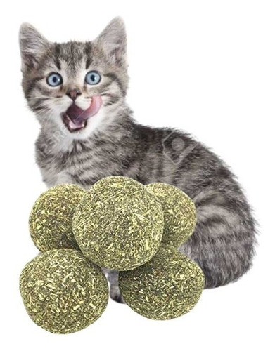 Catnip X5 Bolas Giratorias Para Gatos Hierba Gatera