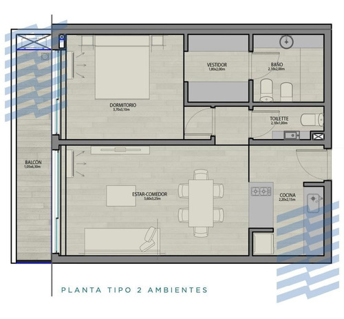 Imagen 6 de 13 de Departamento - Saavedra- Duplex Amplio 2 Ambientes Dom En Suite Con Vestidor -parrilla -terraza- Laundry