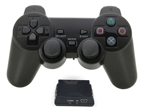 Joystick Control Inalambrico 3 En 1 Compatible Ps3 Ps2 Pc ® Color Negro