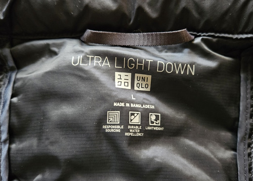 Campera Uniqlo 3d Ultra Light Down Original # Azul Large