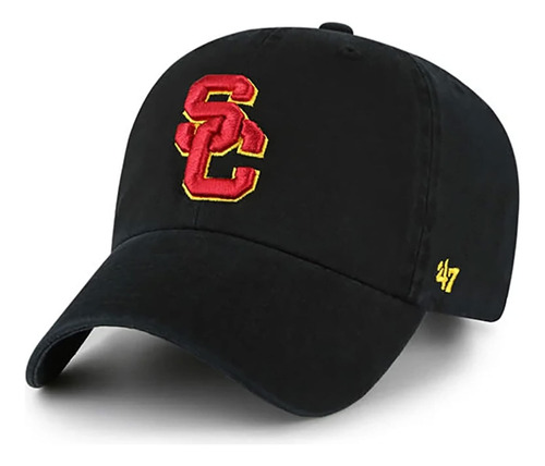 47 Usc So Cal Trojans Gorra Negra Con Correa Ajustable Y Con