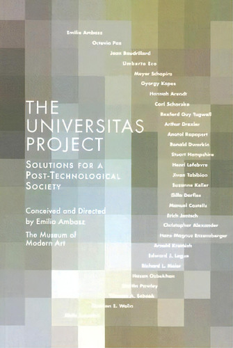 The Universitas Project, De Emilio Ambasz. Editorial Museum Modern Art, Tapa Blanda En Inglés