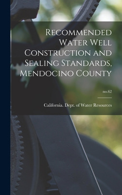 Libro Recommended Water Well Construction And Sealing Sta...